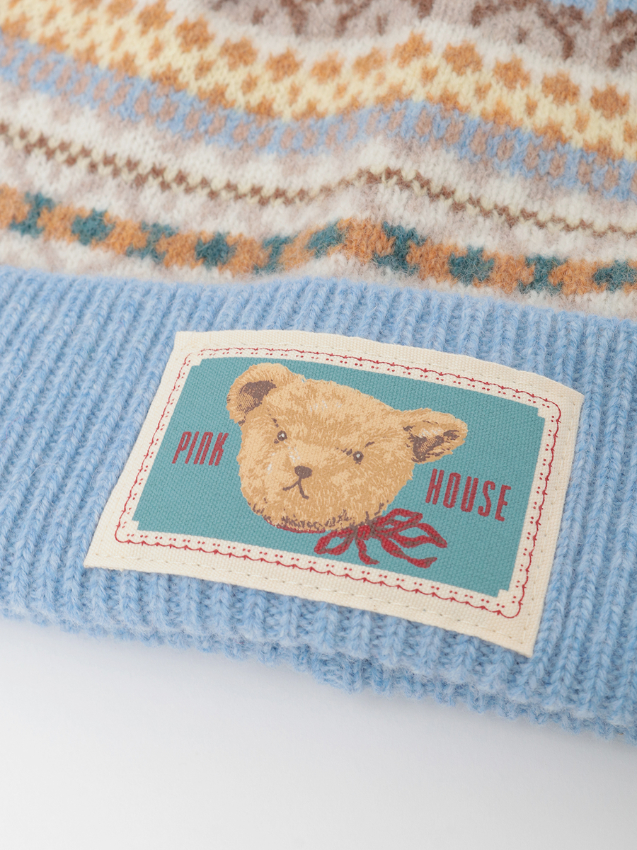 編み込みニットキャップ 詳細画像 ミズイロ系 4