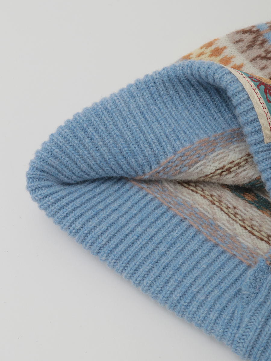 編み込みニットキャップ 詳細画像 ミズイロ系 5