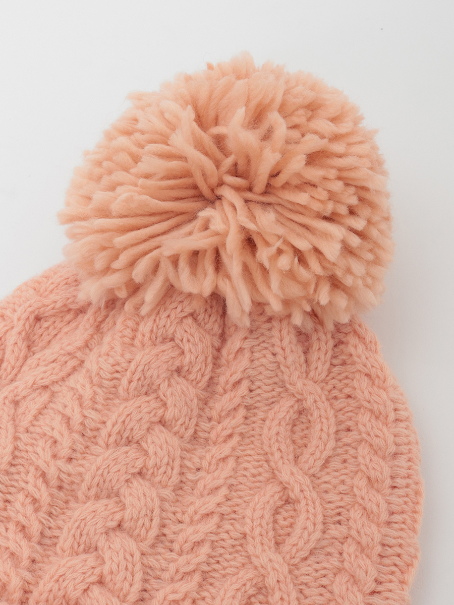 PINK HOUSE×Momoclo イニシャルワッペン付ポンポンニットキャップ 詳細画像 アカ 4