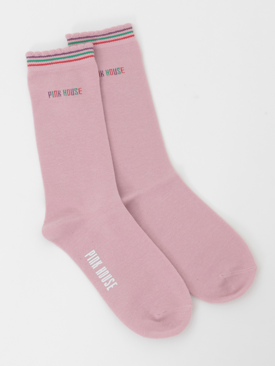 カラフルロゴソックス 詳細画像 ピンク 1