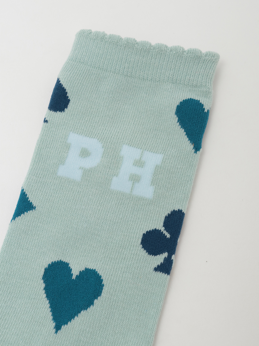 PHロゴトランプ柄ソックス 詳細画像 ブルー 3