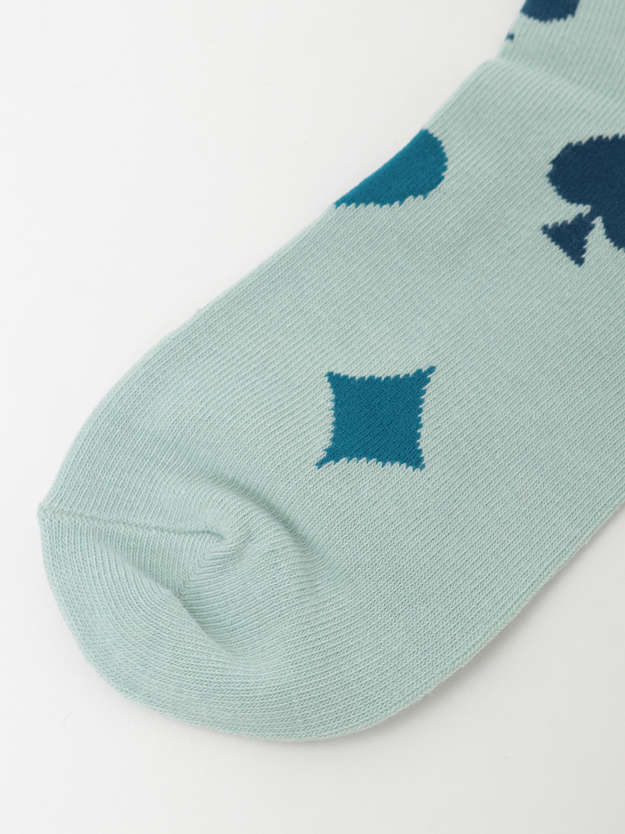 PHロゴトランプ柄ソックス 詳細画像 ブルー 5