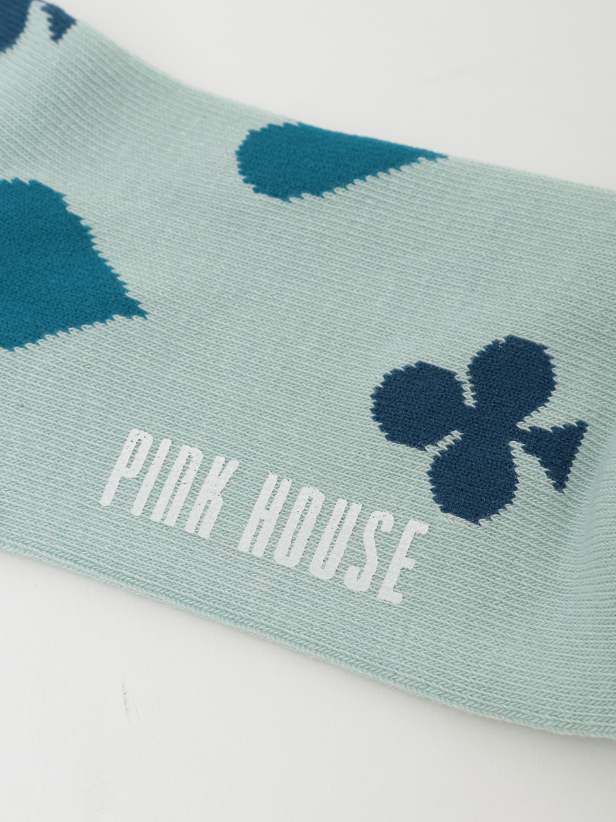 PHロゴトランプ柄ソックス 詳細画像 ブルー 6