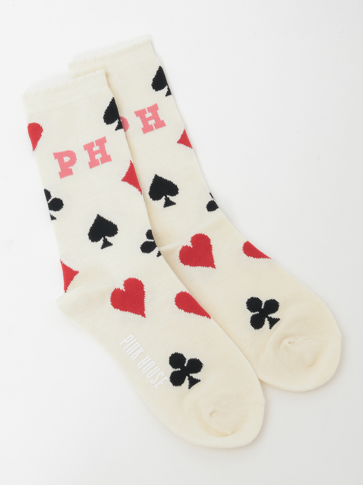 PHロゴトランプ柄ソックス｜ピンクハウスオフィシャルオンライン