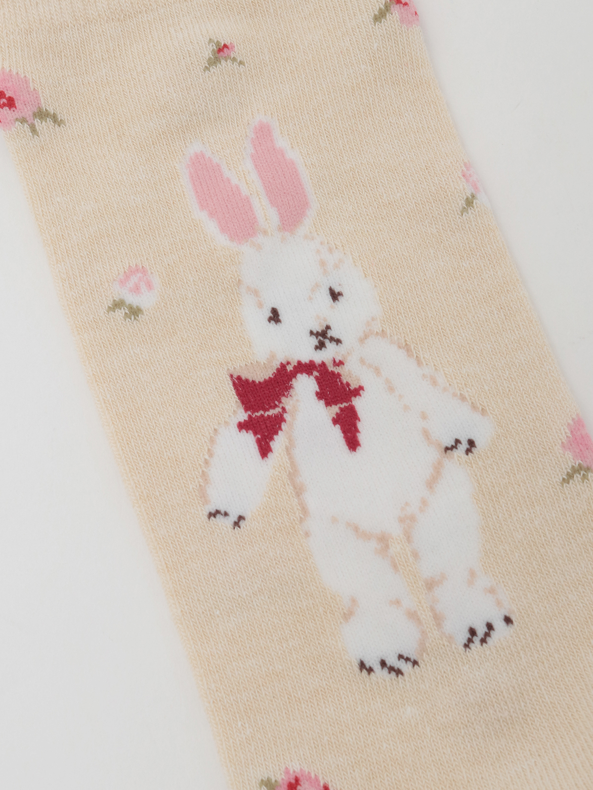 バラ園うさぎソックス｜ピンクハウスオフィシャルオンライン