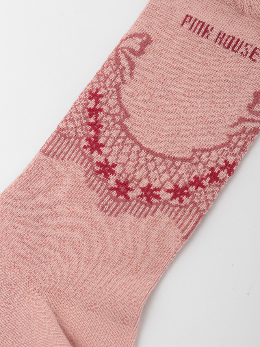 ロココレース柄ソックス 詳細画像 ピンク 4