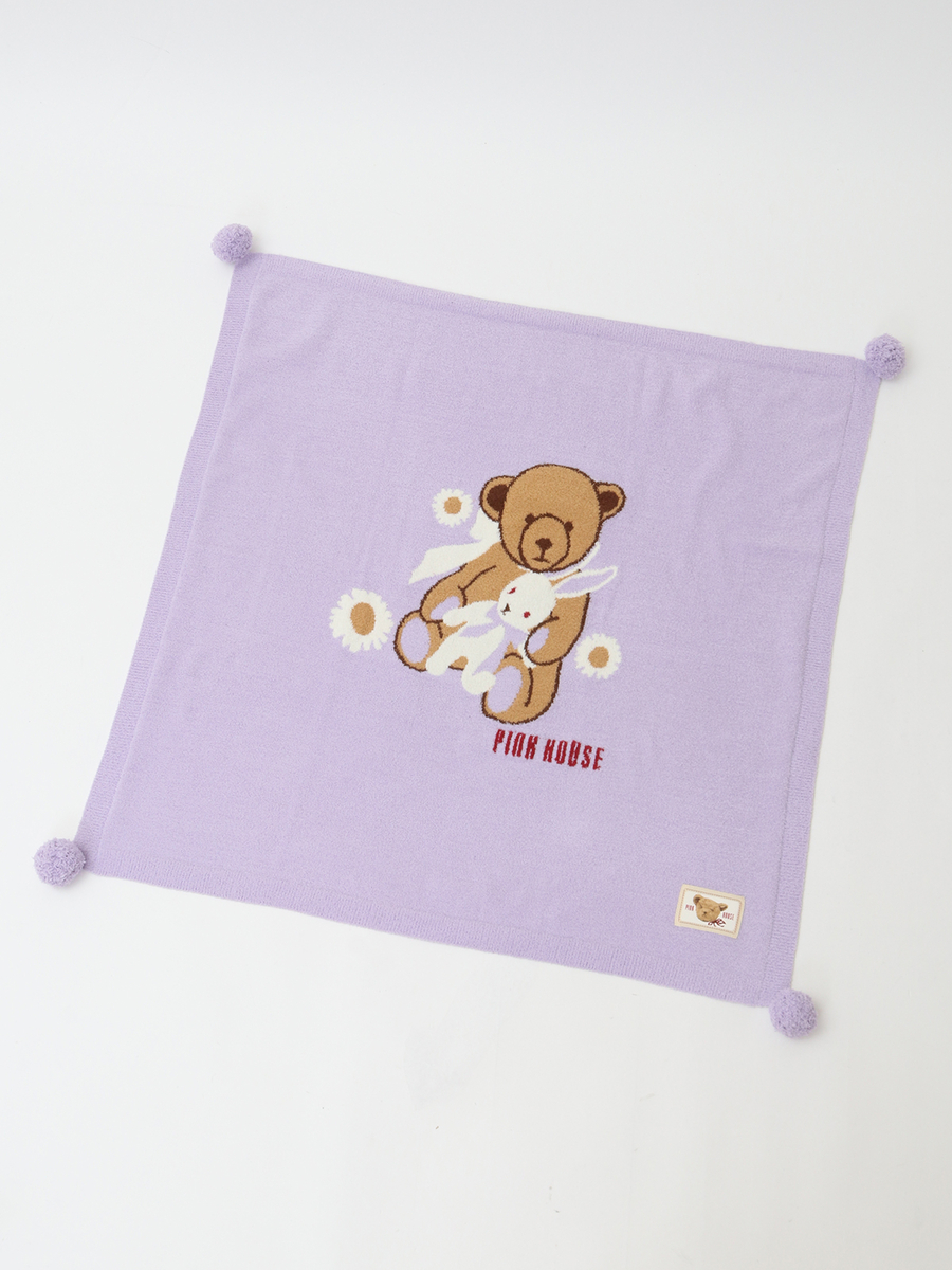 【PINK HOUSE LIFE STYLE】ひな菊ロンド柄ストール 詳細画像 パープル 1