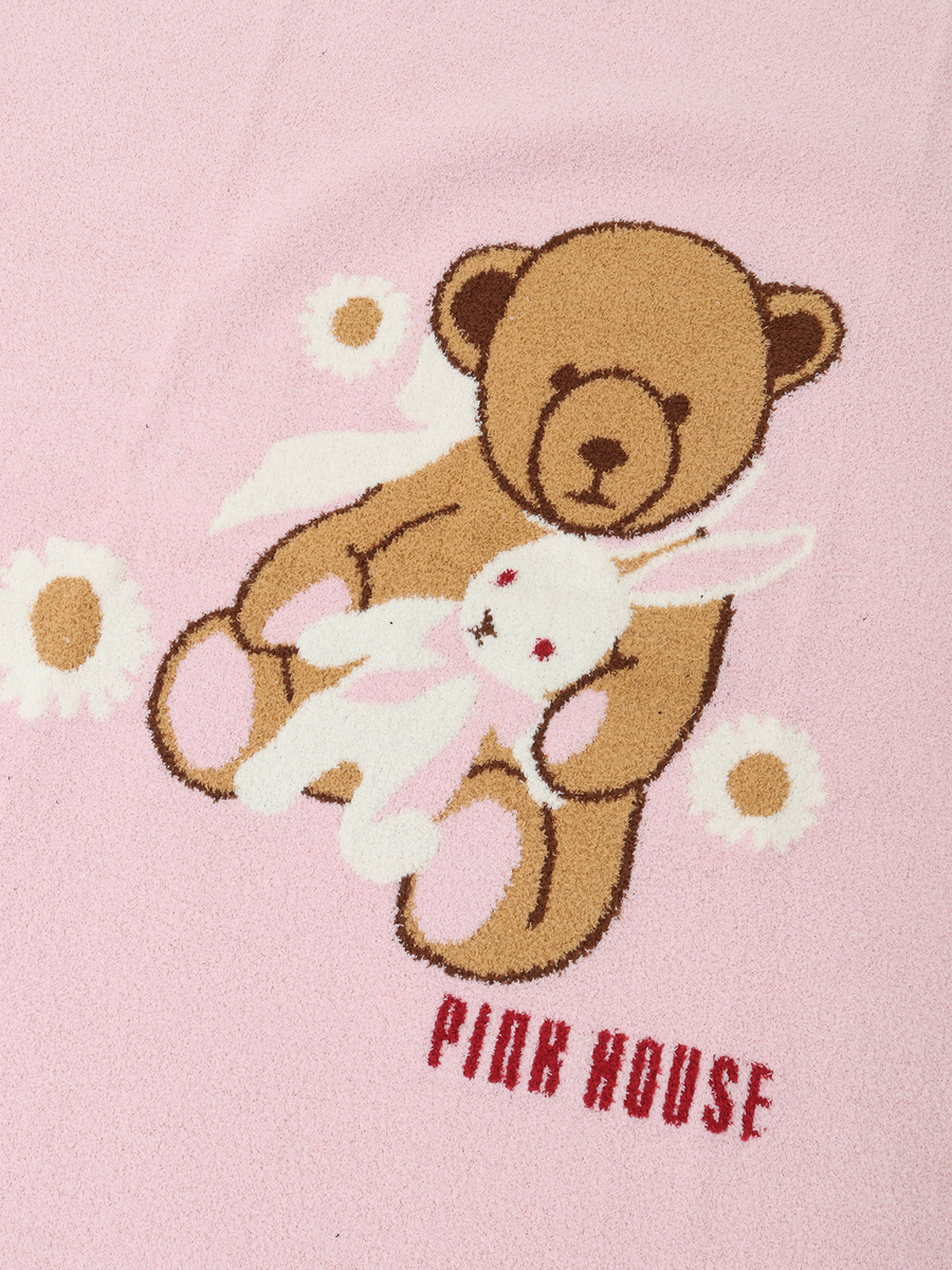 【PINK HOUSE LIFE STYLE】ひな菊ロンド柄ストール 詳細画像 パープル 7