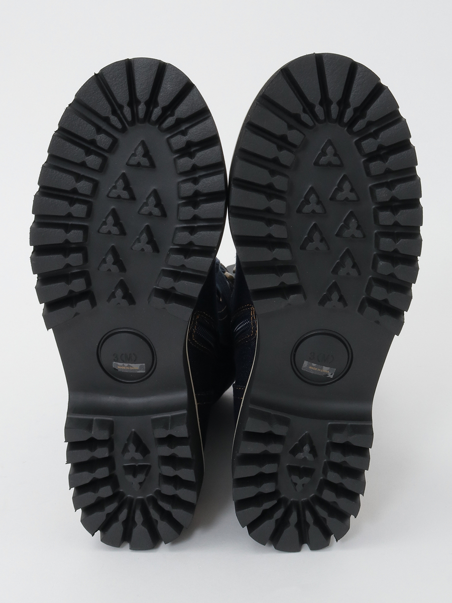 顔くまネーム使い編み上げブーツ 詳細画像 クロ 5