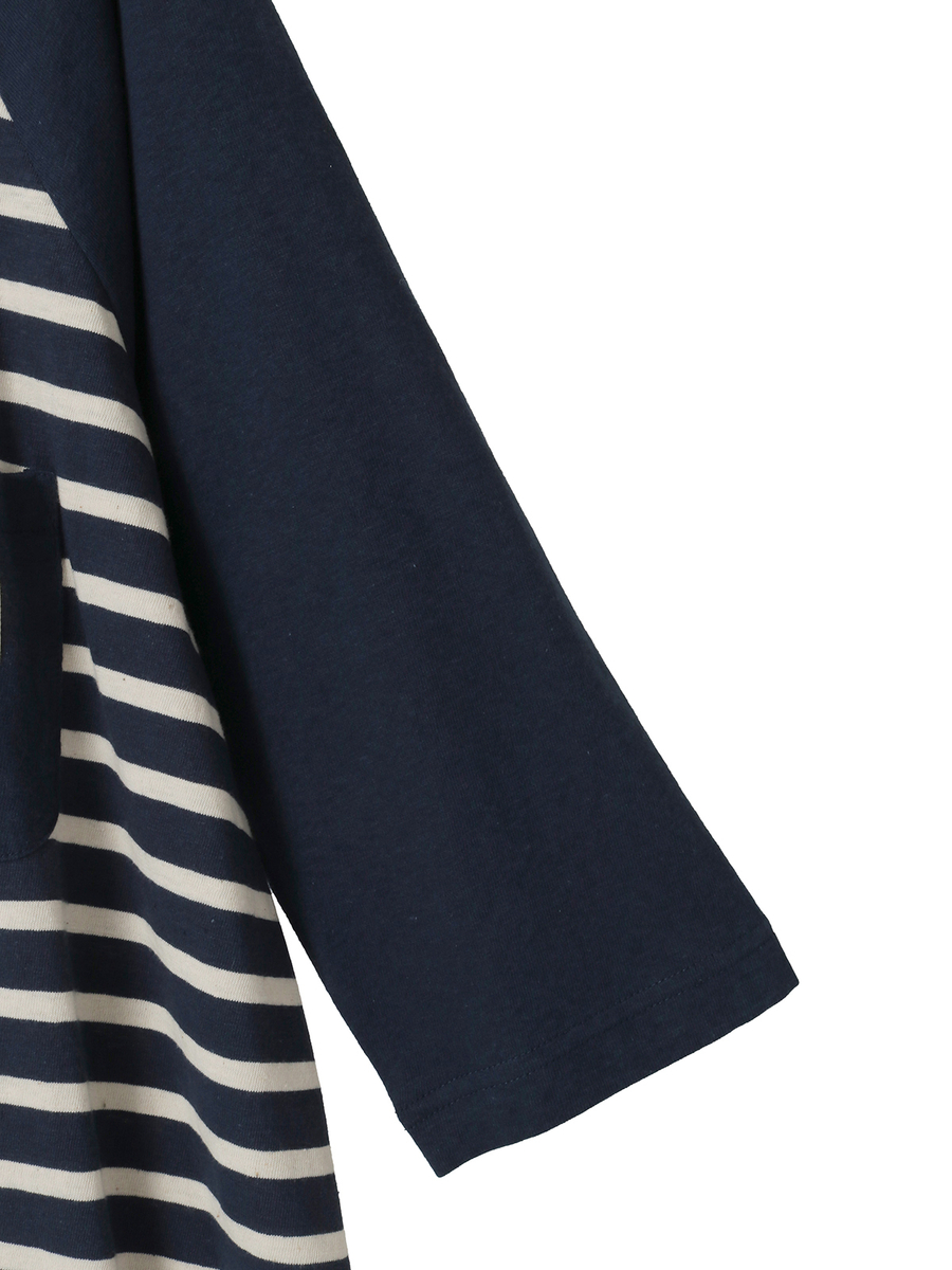 フード付きボーダーワンピース 詳細画像 コン×キナリ 4