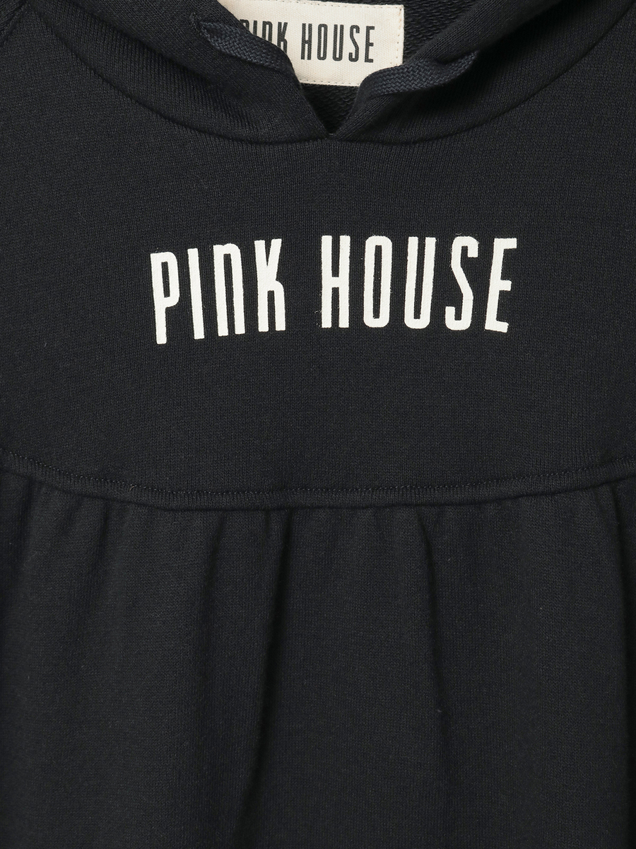 ロゴプリントフード付きスウェットワンピース 詳細画像 ピンク 11