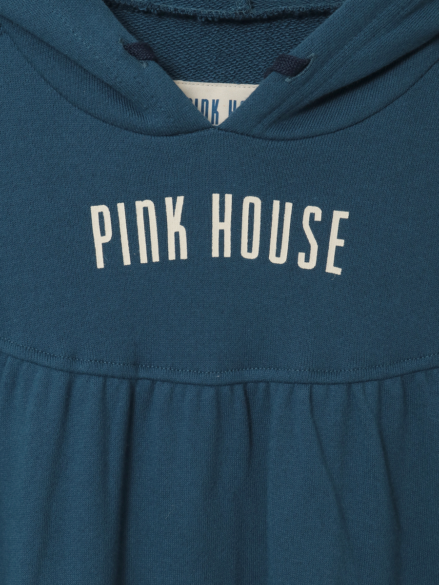 ロゴプリントフード付きスウェットワンピース 詳細画像 ピンク 9