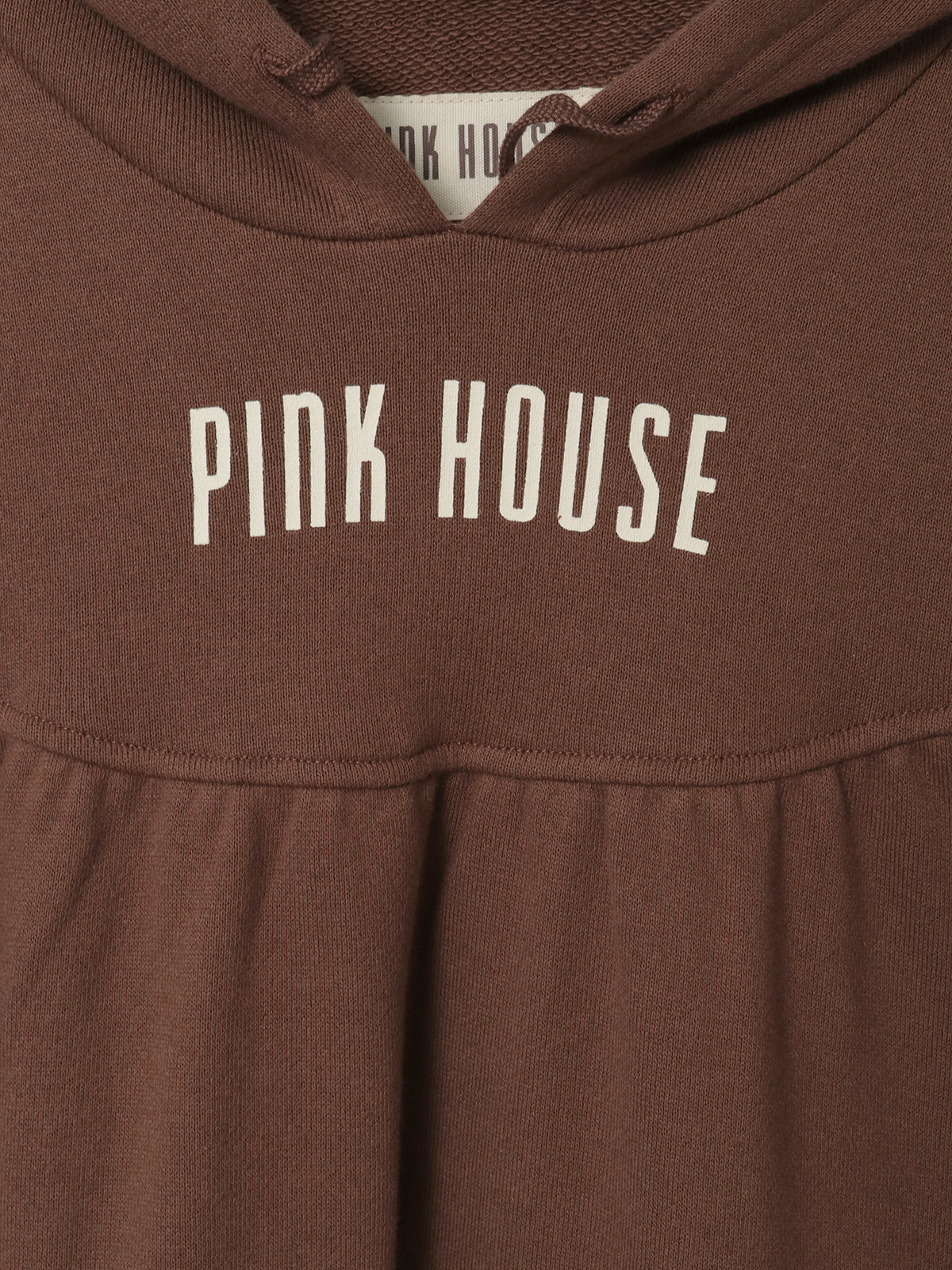 ロゴプリントフード付きスウェットワンピース｜ピンクハウス