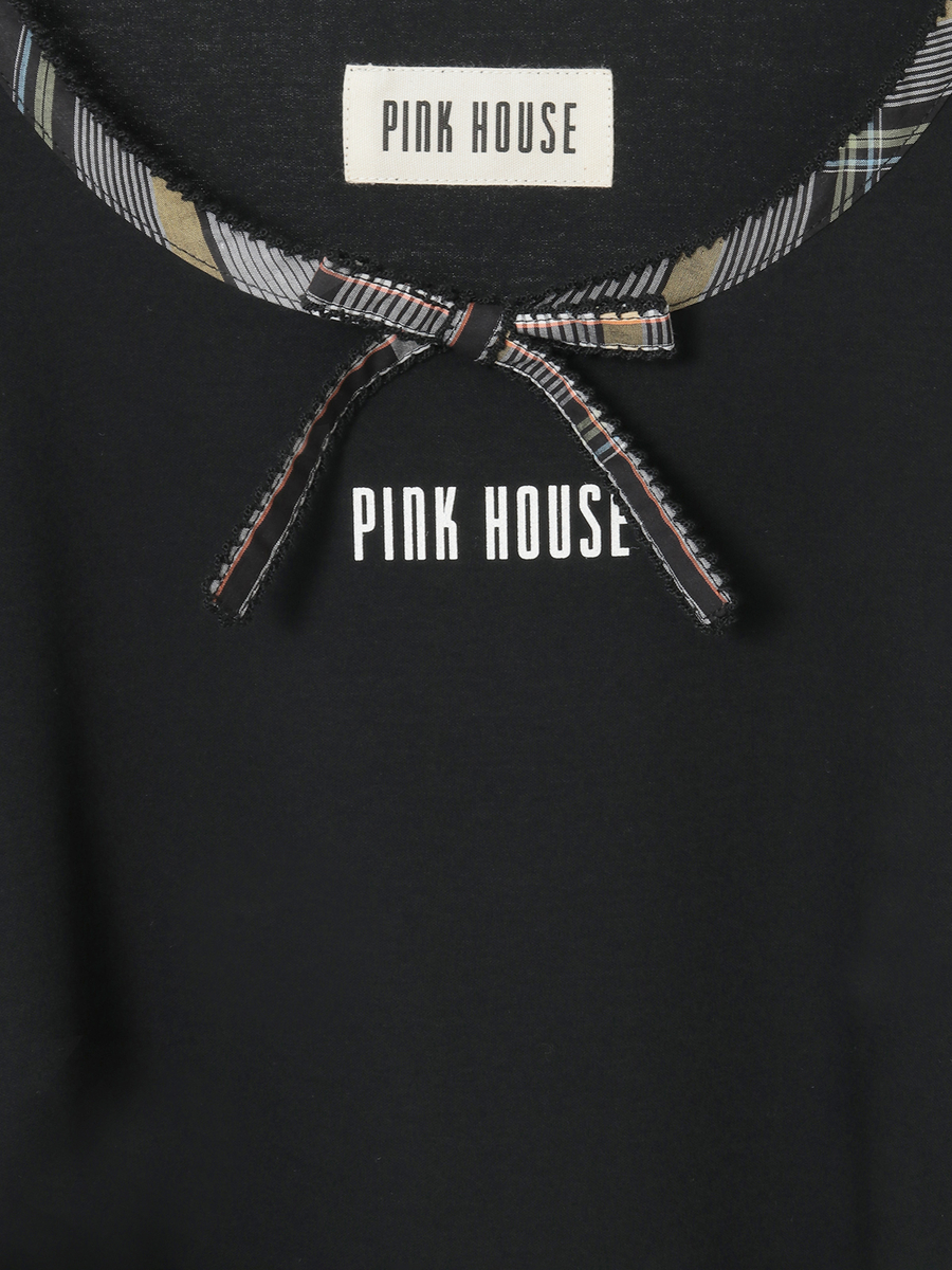 オリジナルチェック使いチュニックカットソー 詳細画像 アカ 10