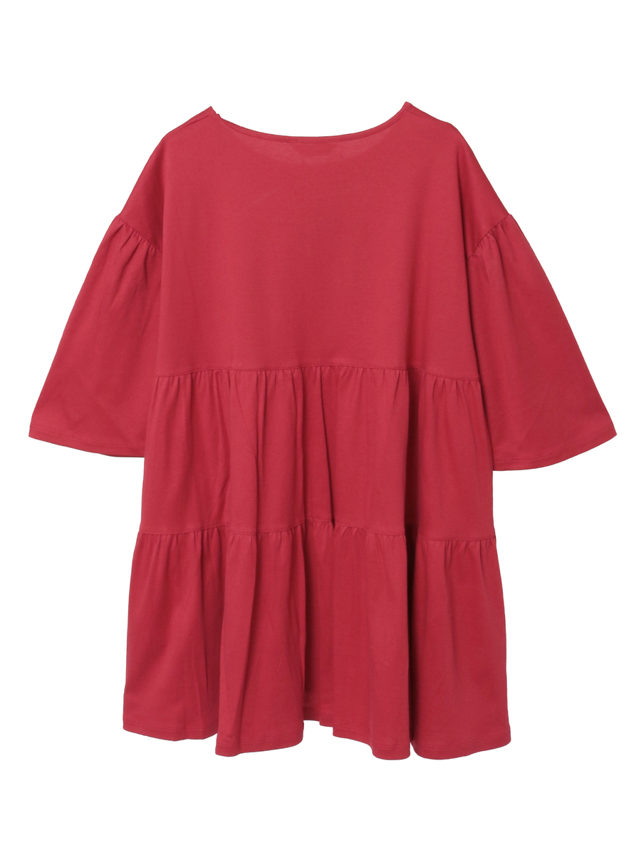 パフュームプリントカットソーチュニック 詳細画像 クロ 2