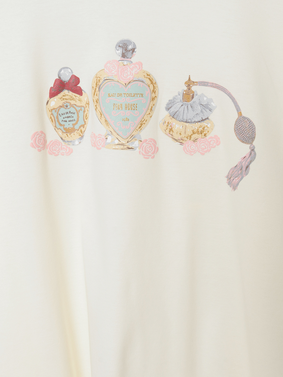 パフュームプリントカットソーチュニック 詳細画像 クロ 8