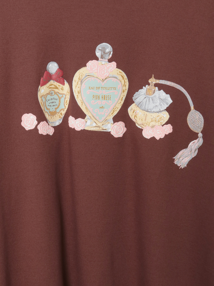 パフュームプリントカットソーチュニック 詳細画像 クロ 9