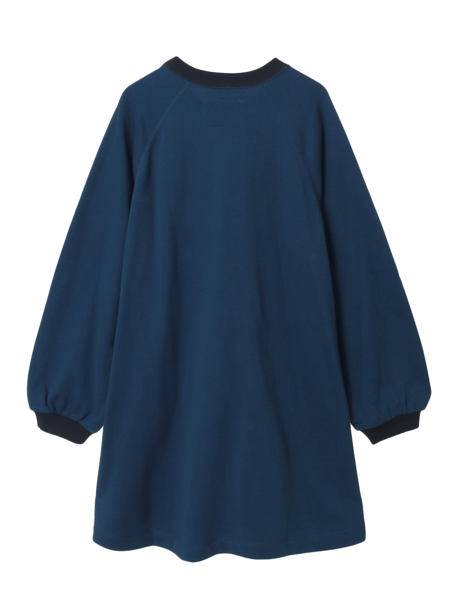 三つ子のくまの冬支度プリントスウェットチュニック 詳細画像 アカ系 2