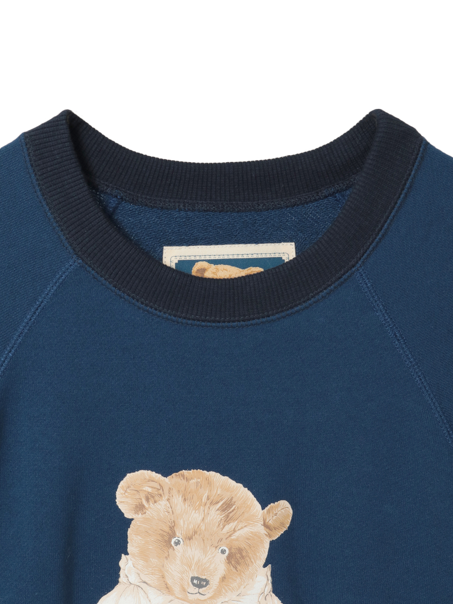 三つ子のくまの冬支度プリントスウェットチュニック 詳細画像 アカ系 3