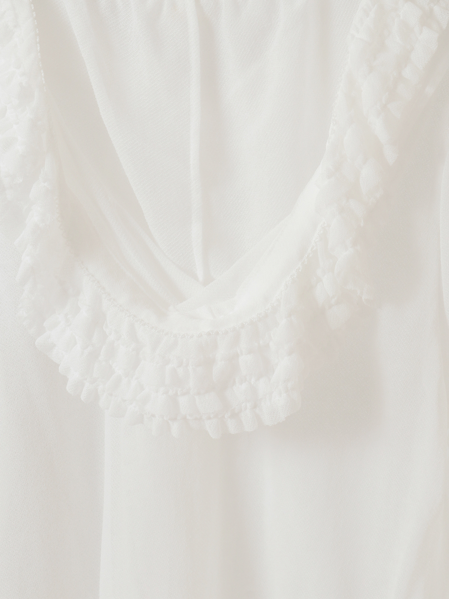 シアーインレイフード付きカーディガン 詳細画像 ピンク 9