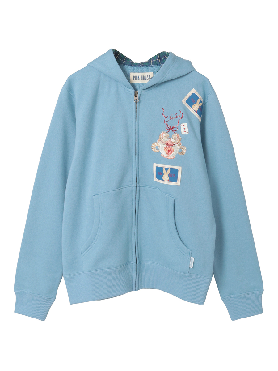 新品未使用タグ付　アリーム　ミッキー　ワッフル　パーカー　ライトブルー ミッキー/ワッフルパーカー/Areeam（アリーム）のスウェット