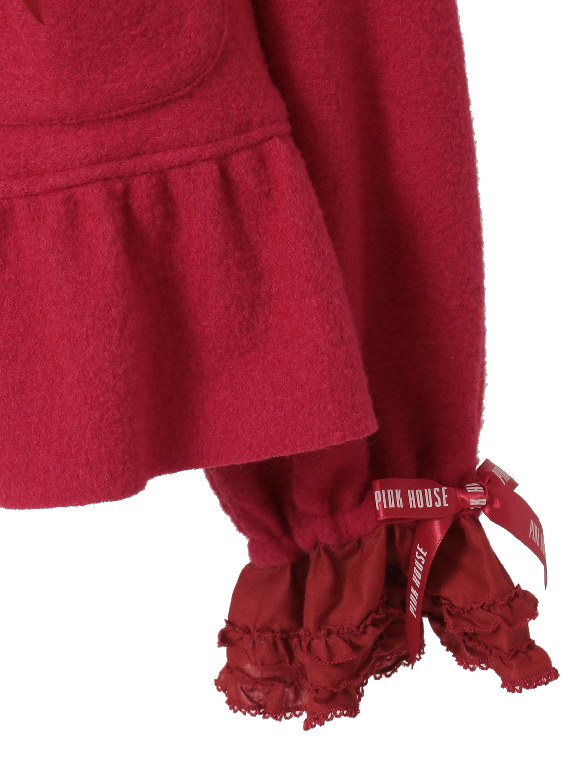 ローン衿付き圧縮ブークレーカーディガン｜ピンクハウスオフィシャル