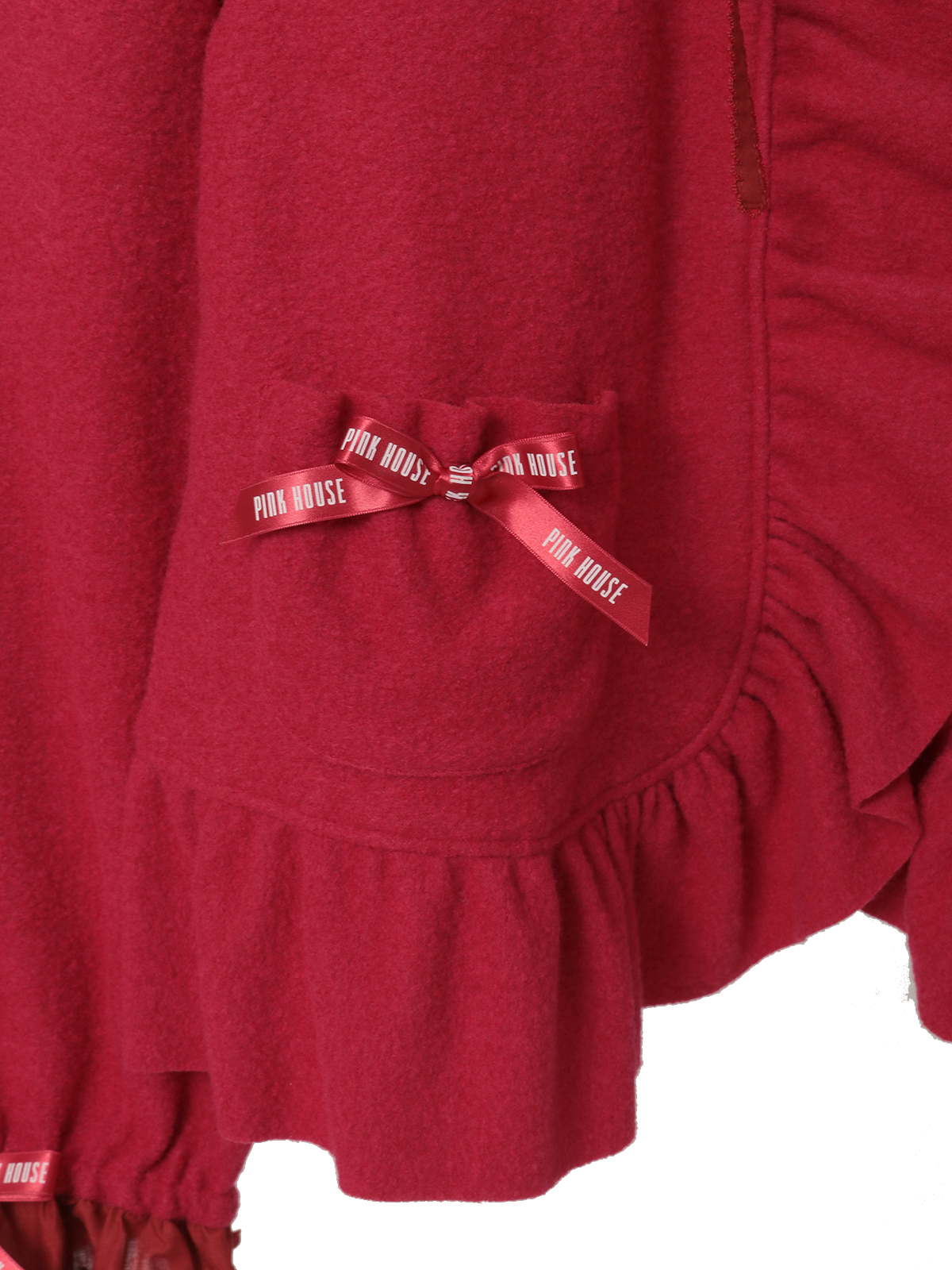 ローン衿付き圧縮ブークレーカーディガン｜ピンクハウスオフィシャル