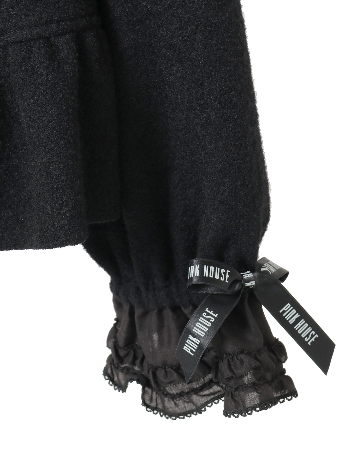 ローン衿付き圧縮ブークレーカーディガン｜ピンクハウスオフィシャル