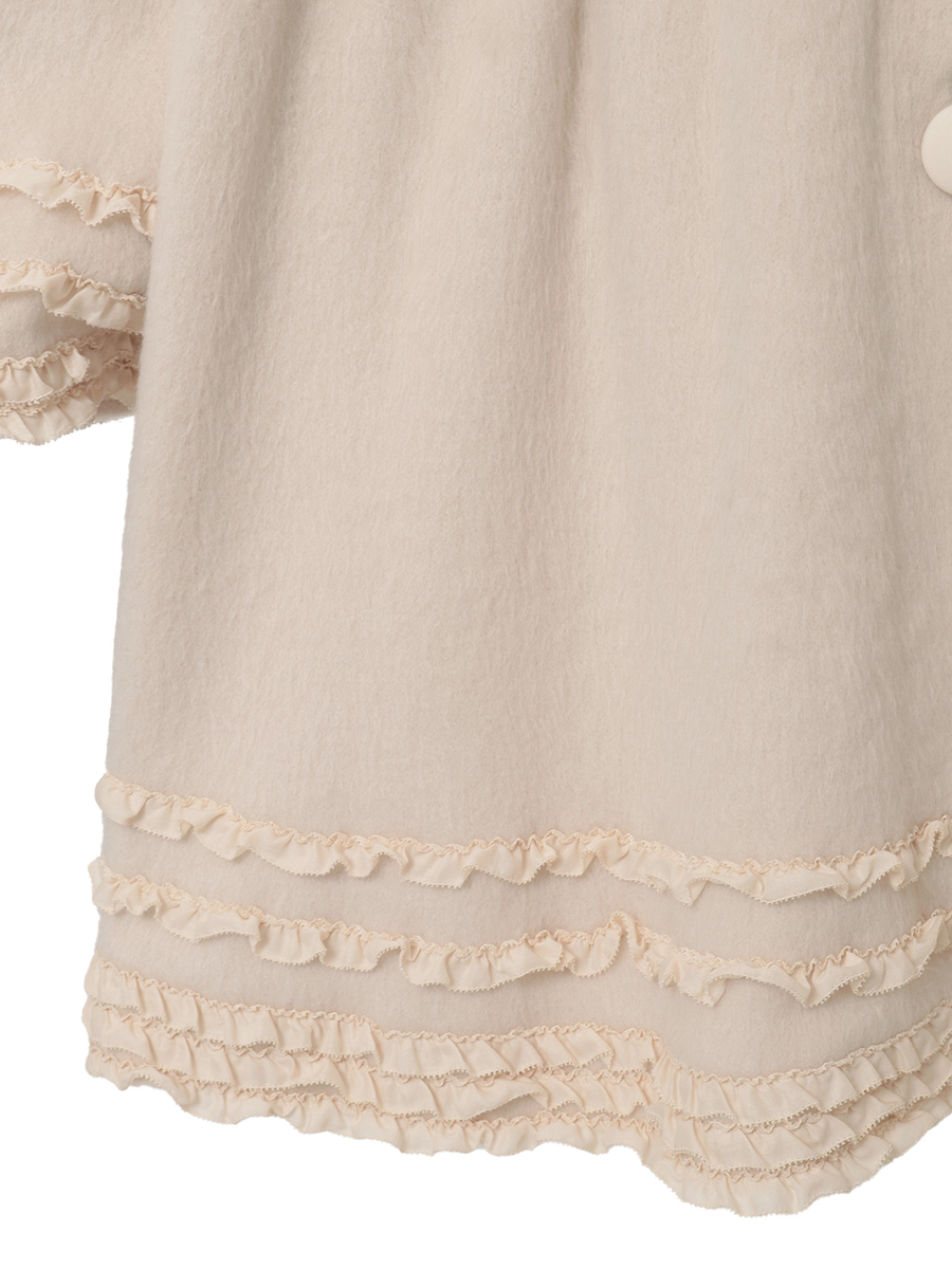 スムースシャギーフード付きカーディガン 詳細画像 アカ 11