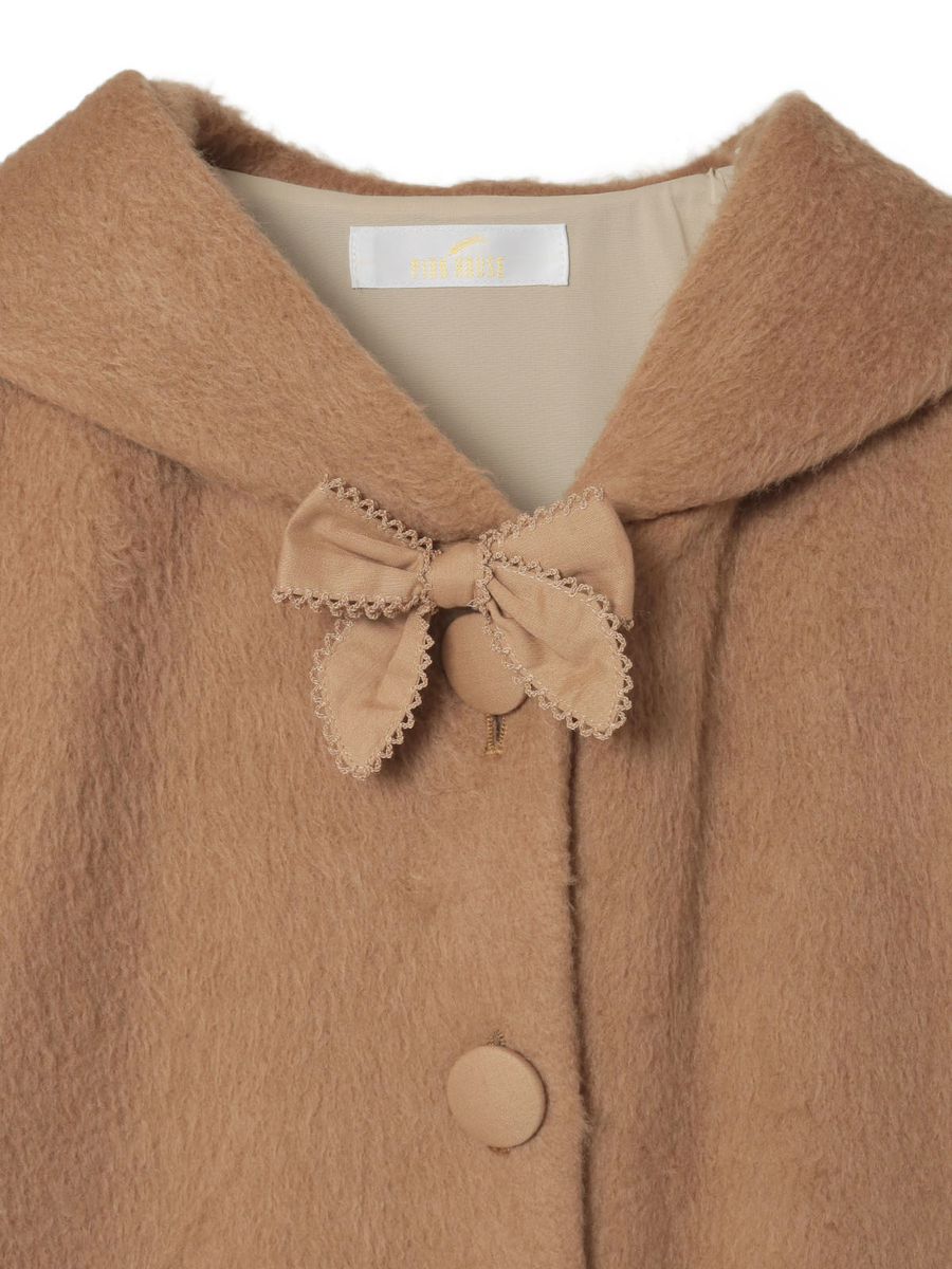 スムースシャギーフード付きカーディガン 詳細画像 アカ 14