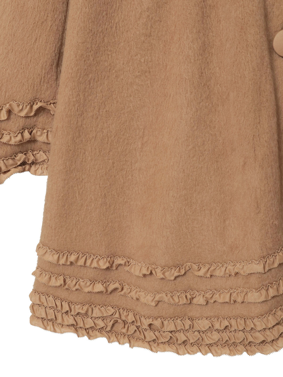 スムースシャギーフード付きカーディガン 詳細画像 アカ 15