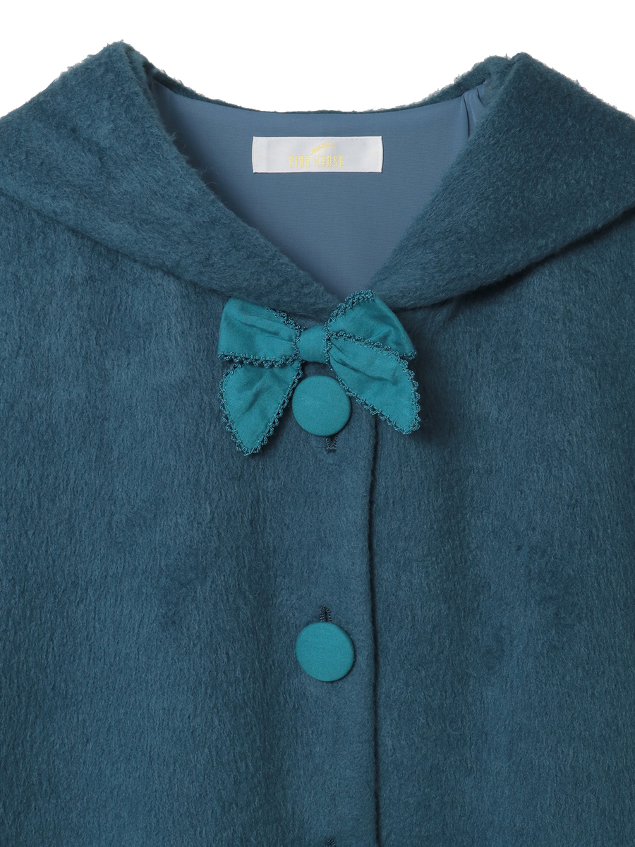 スムースシャギーフード付きカーディガン 詳細画像 アカ 3