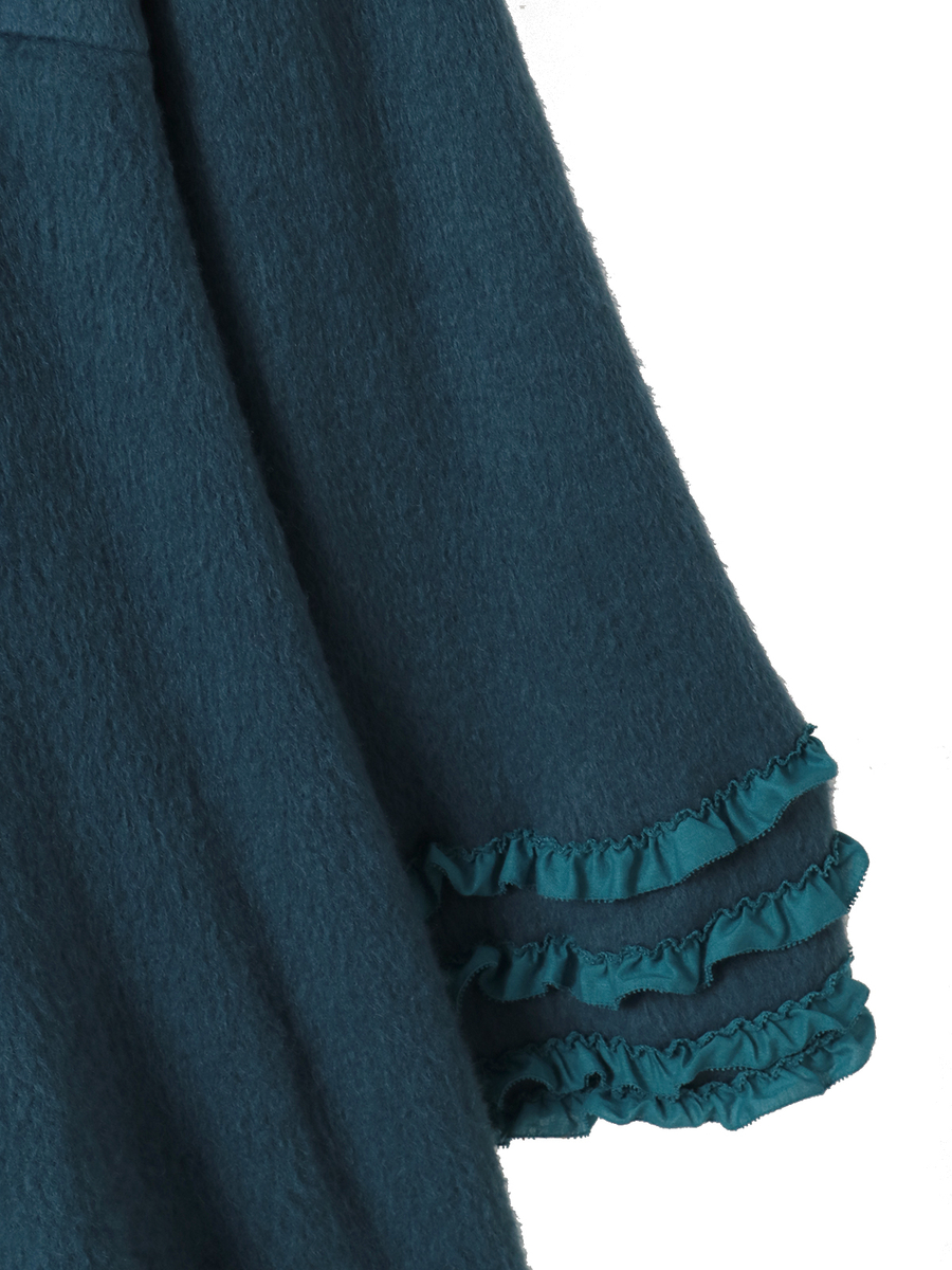 スムースシャギーフード付きカーディガン 詳細画像 アカ 5