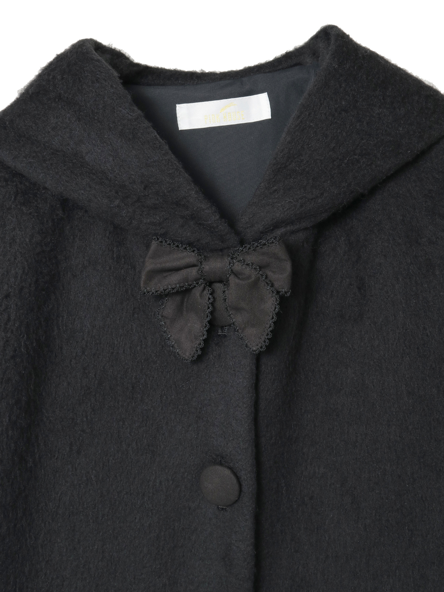 スムースシャギーフード付きカーディガン 詳細画像 アカ 8