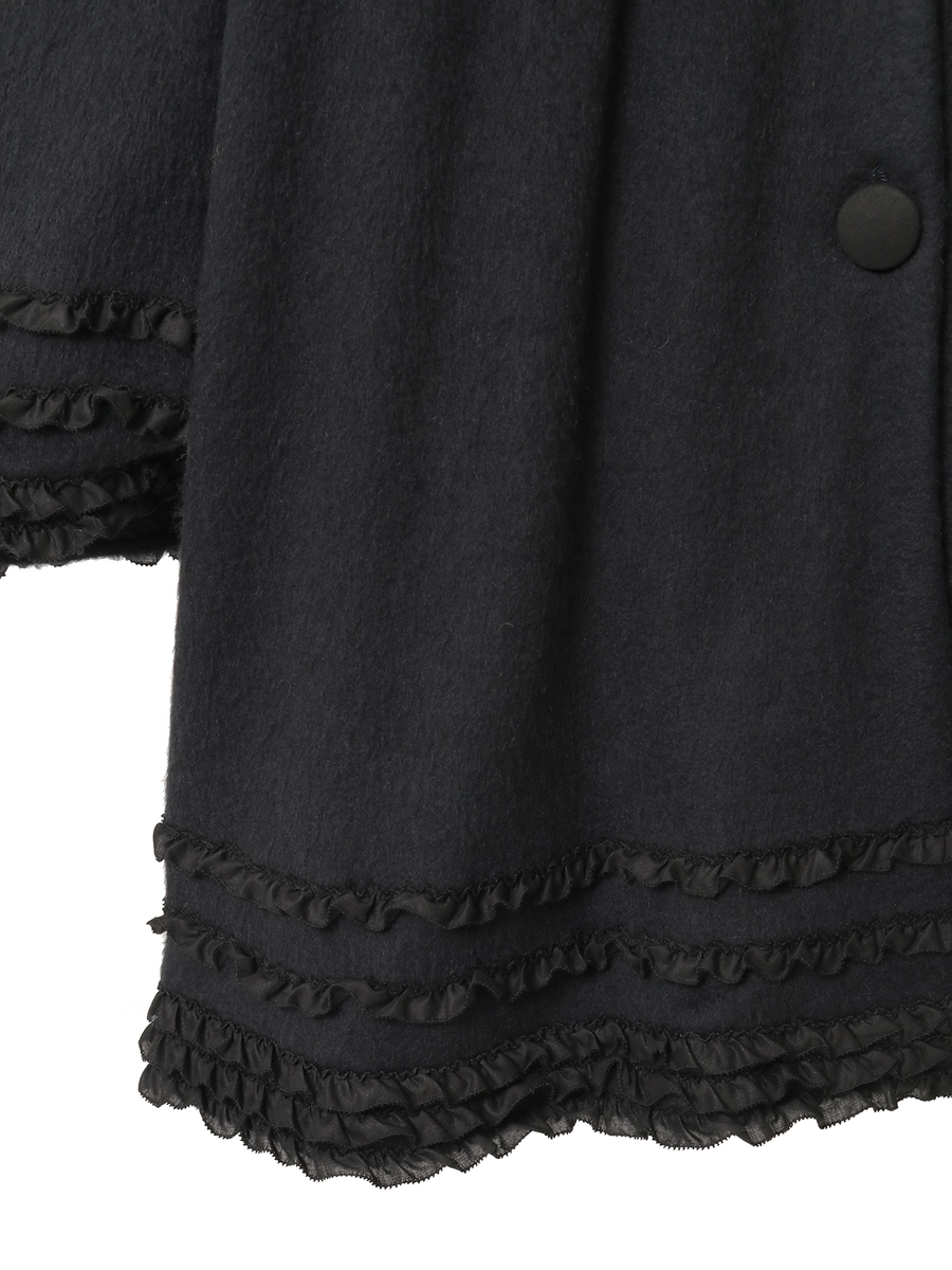 スムースシャギーフード付きカーディガン 詳細画像 アカ 9