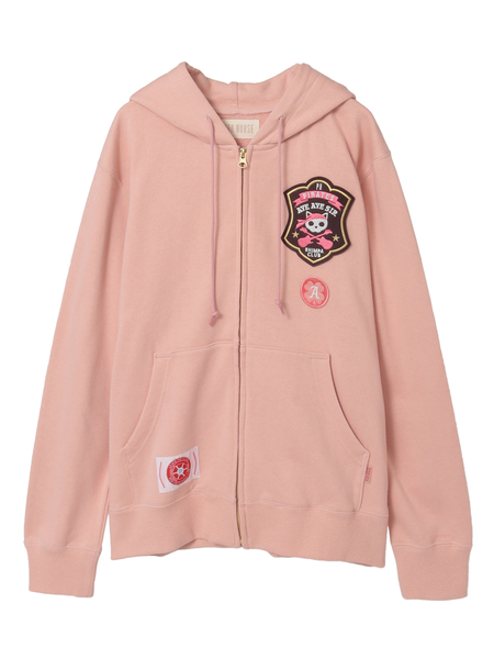 PINK HOUSE×Momoclo パイレーツキャットワッペンパーカー