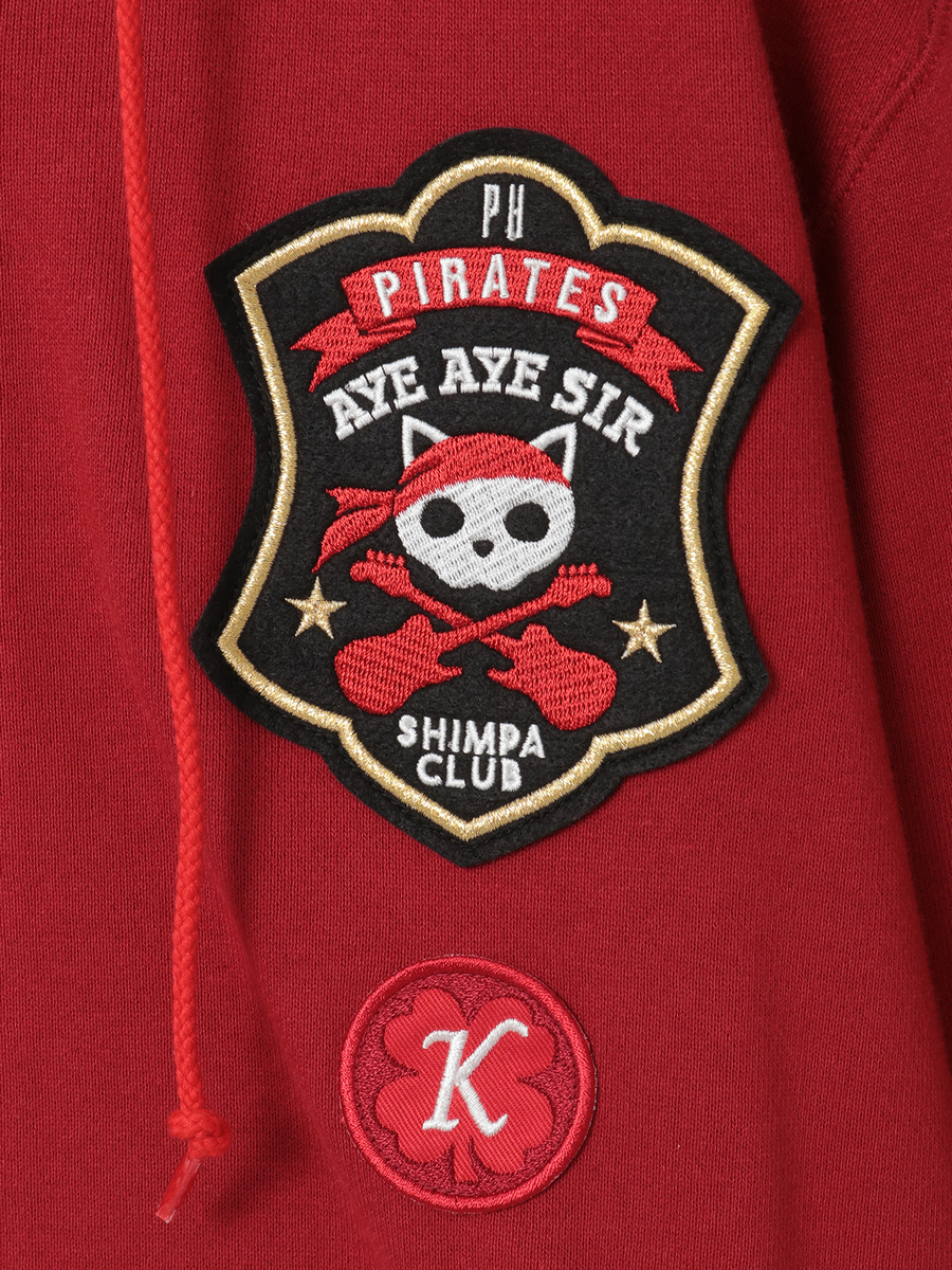 PINK HOUSE×Momoclo パイレーツキャットワッペンパーカー 詳細画像 イエロー 11