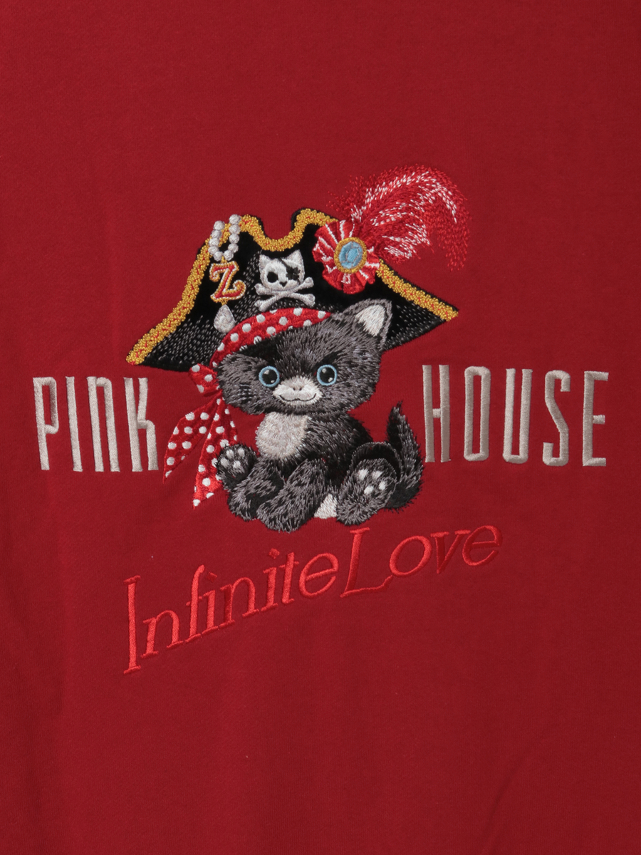 PINK HOUSE×Momoclo パイレーツキャットワッペンパーカー 詳細画像 イエロー 12