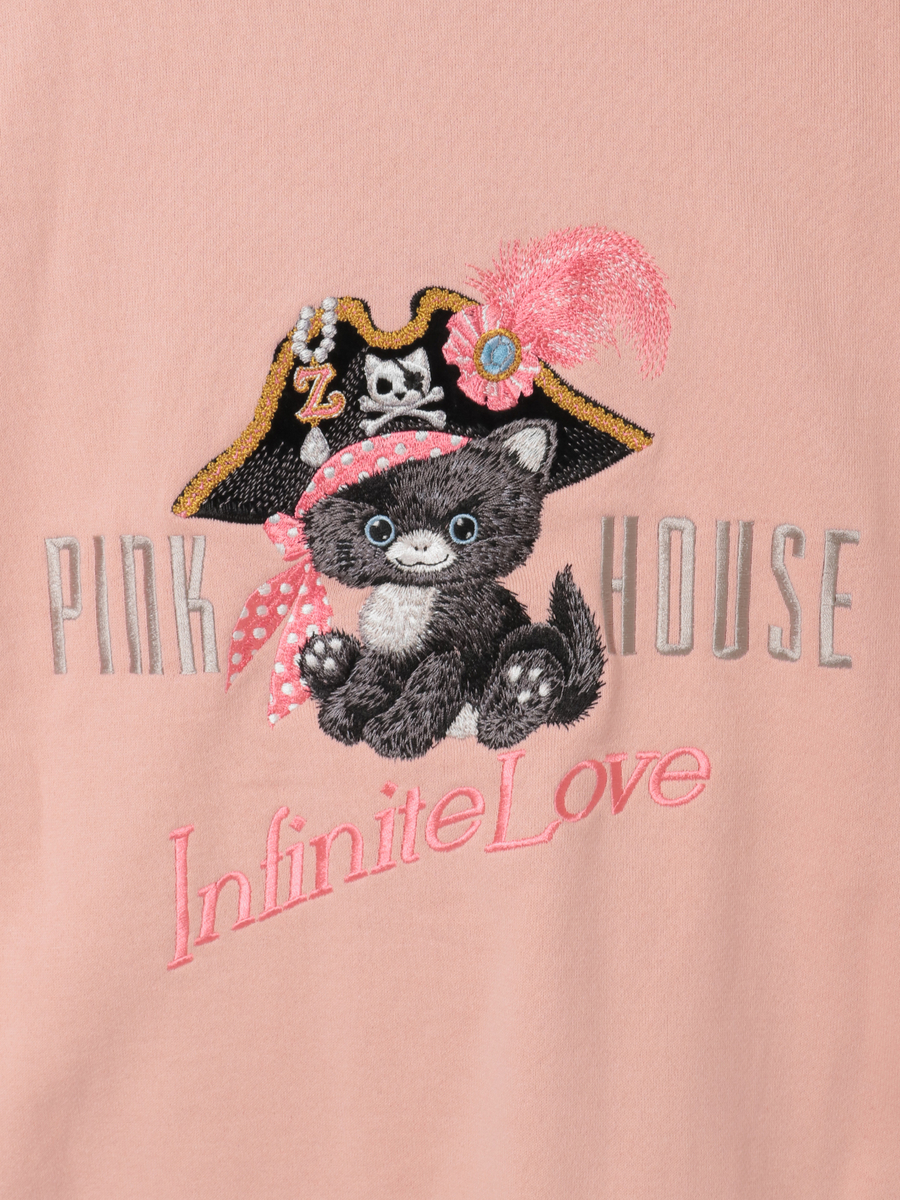 PINK HOUSE×Momoclo パイレーツキャットワッペンパーカー 詳細画像 イエロー 14