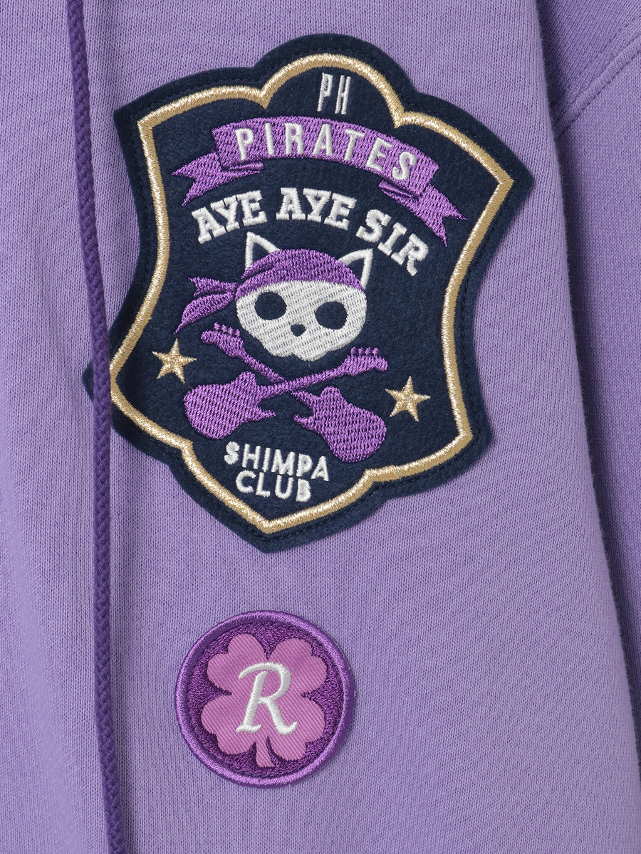 PINK HOUSE×Momoclo パイレーツキャットワッペンパーカー 詳細画像 イエロー 15