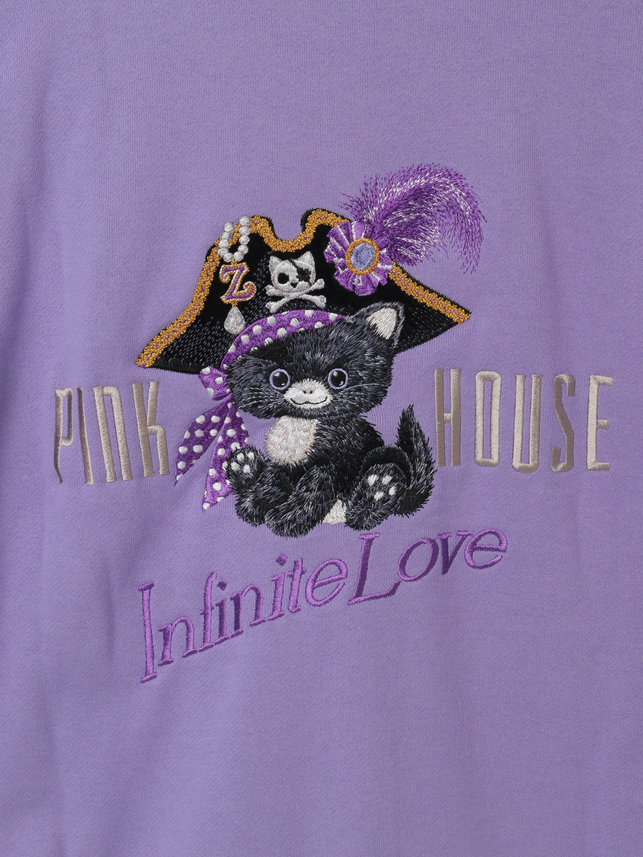 PINK HOUSE×Momoclo パイレーツキャットワッペンパーカー 詳細画像 イエロー 16