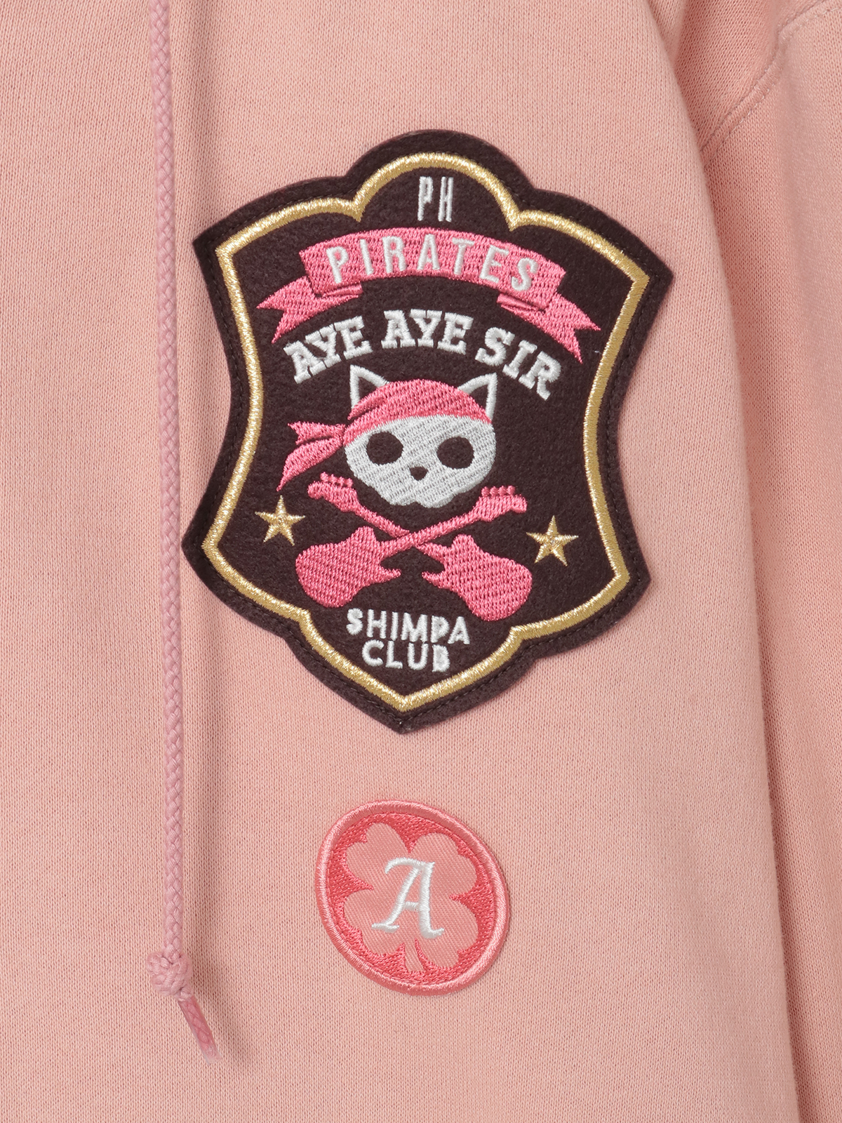 希少 ピンクハウス スウェットPINK HOUSE くま ベア ワッペン 顔くまプリントプルオーバー （スウェット）｜PINK HOUSE / ピンク