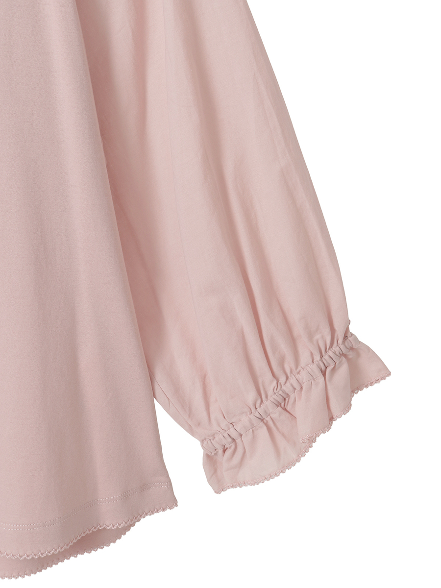 ローンフリル襟付きカットソー 詳細画像 クロ 4