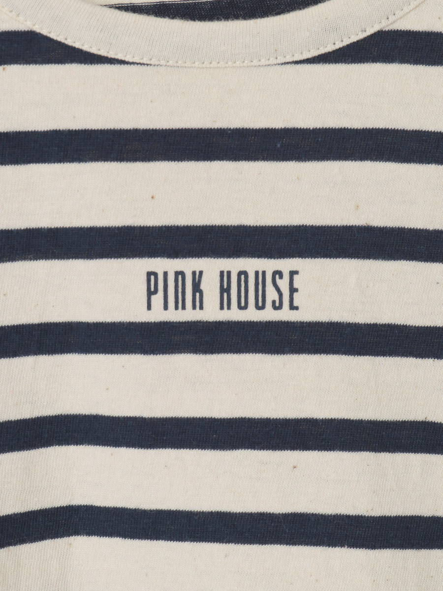 ロゴプリントボーダーカットソー 詳細画像 キナリ×イエロー 6