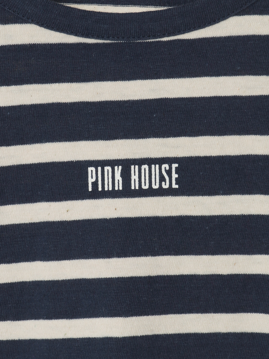 ロゴプリントボーダーカットソー 詳細画像 キナリ×イエロー 7