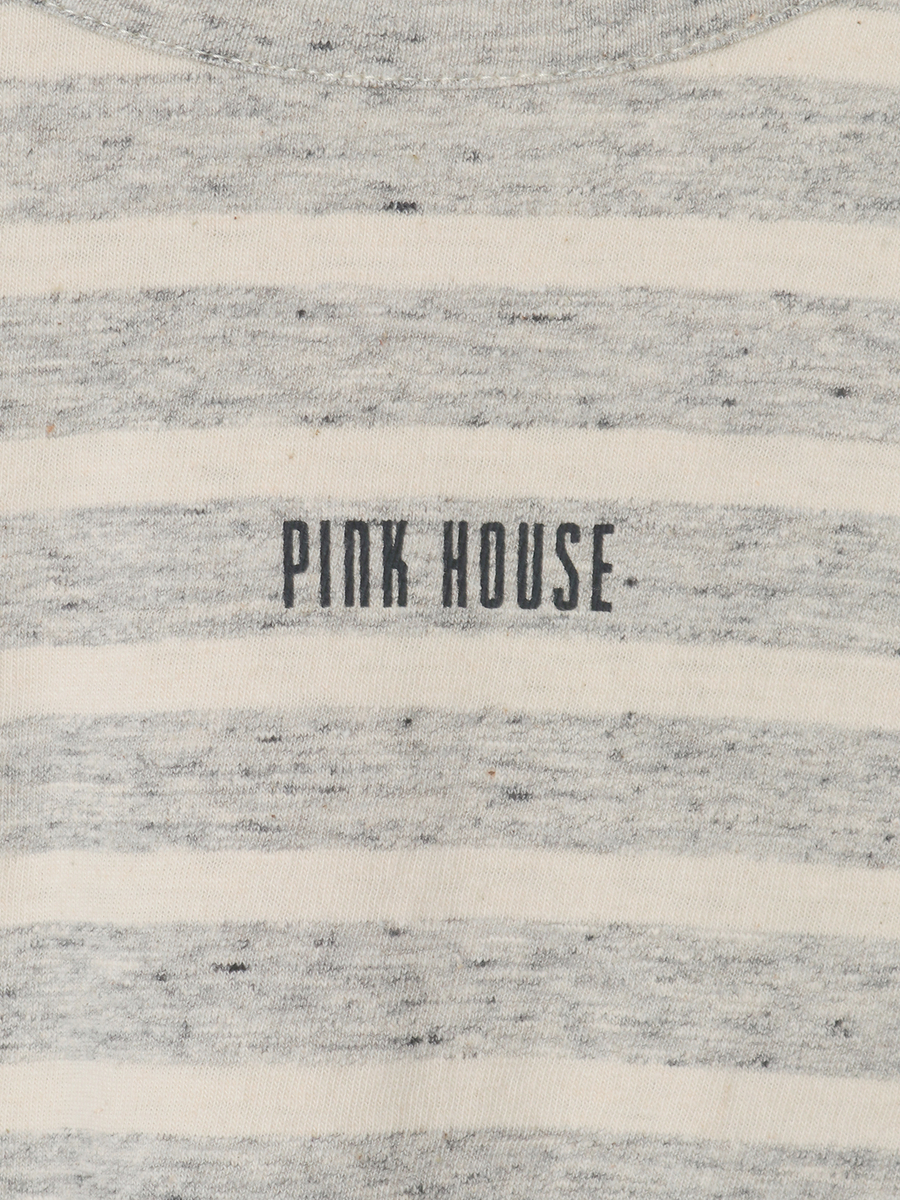 ロゴプリントボーダーカットソー 詳細画像 キナリ×イエロー 9