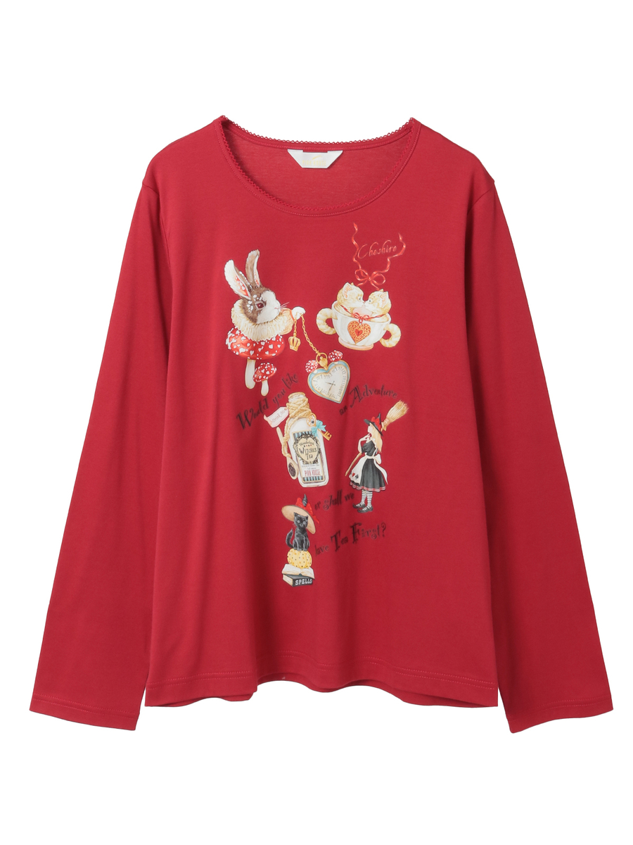 ハロウィーンワンダーランドプリントカットソー 詳細画像 パンプキンB 1