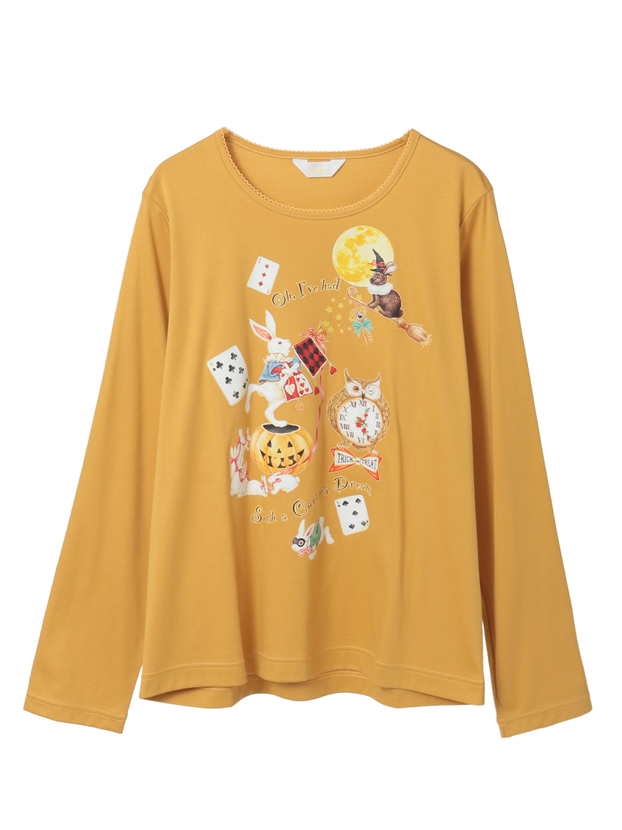 ハロウィーンワンダーランドプリントカットソー 詳細画像 パンプキンB 1