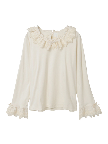 ケミカルレース使いカットソー