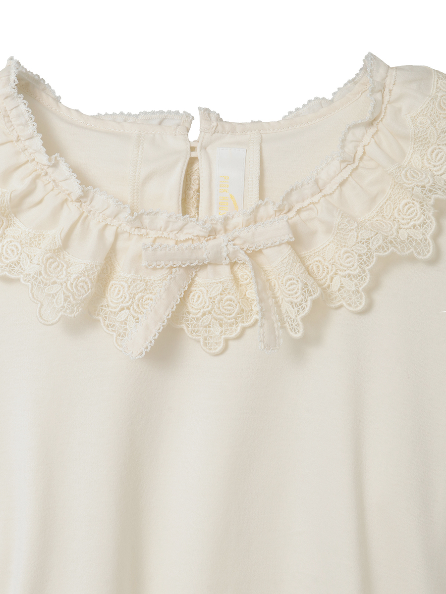 ケミカルレース使いカットソー 詳細画像 ピンク 10